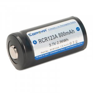 Keeppower RCR123A 800 mAh nabíjateľné batérie