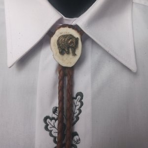 Poľovnícka kravata Bolo - Exclusive Medveď I