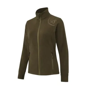 HP Logo Full Zip Fleece dámska mikina - Green Moss