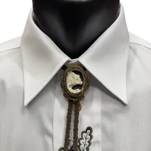 Poľovnícka kravata Bolo - Medveď - ručná práca