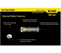 Nitecore 14500 850mAh 0,8A Li-ion 3,7V chránený