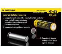 Nitecore 14500 850mAh 0,8A Li-ion 3,7V chránený