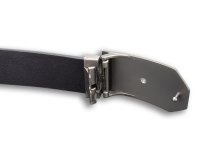 DarKing - Kožený opasok Poľovníci 40mm čierny-skosená, 140