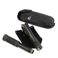 PETREQ skladacia Tactical MINI lopatka s puzdrom - čierna