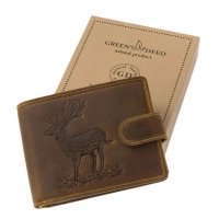 Green Deed kožená penaženka - Daniel hnedá
