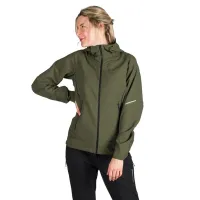 CORI dámska softshellová bunda - dark green