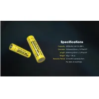 Nitecore 18650 Li-ion batéria 4000mAh