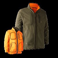 DEERHUNTER Gamekeeper Reversible Fleece Jacket - obojstranná bunda - Green&Orange