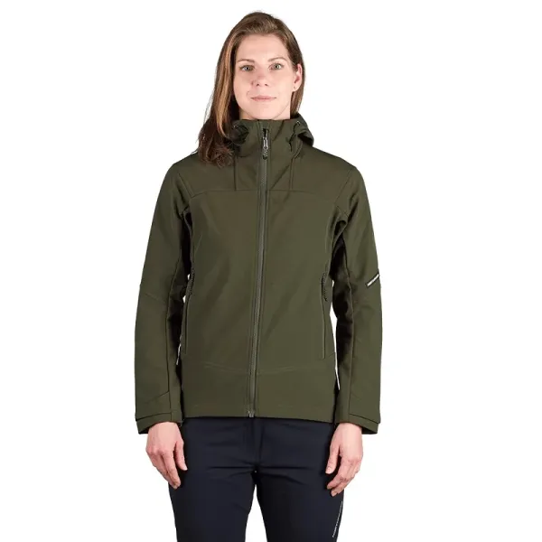 Northfinder TIFFANI dámska softshellová bunda - dark green