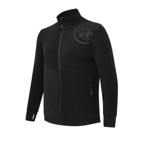 HP Logo Full Zip Fleece mikina - Black