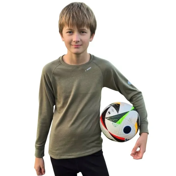 Detské tričko WOOL DLR zelené