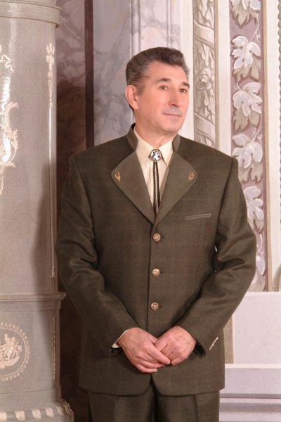 Máté pánsky oblek zeleno-kockovaný